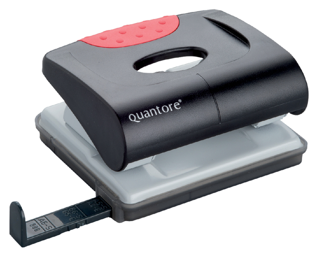 Perforator Quantore basis 2-gaats 20vel zwart - Afbeelding 3