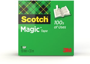 Plakband Scotch Magic 810 19mmx33m onzichtbaar mat