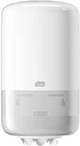 Poetspapierdispenser Tork M1 Elevation klein wit 558000