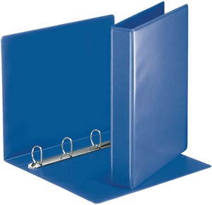 Presentatieringband Esselte A4 4-rings D-mech 30mm blauw 49715