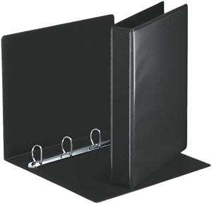 Presentatieringband Esselte A4 4-rings D-mech 30mm zwart 49717
