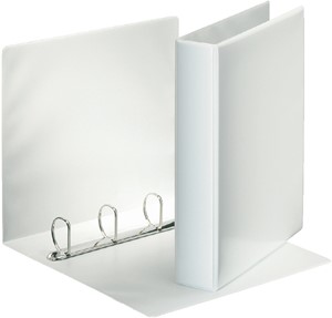 Presentatieringband Esselte panorama A4 4-rings D-mechaniek 25mm PP wit