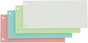 Scheidingsstrook Oxford smal 240x105mm 190gr assorti 100 stuks