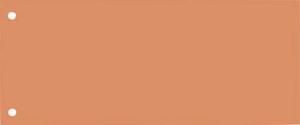 Scheidingsstrook Oxford smal 240x105mm 190gr oranje 100 stuks