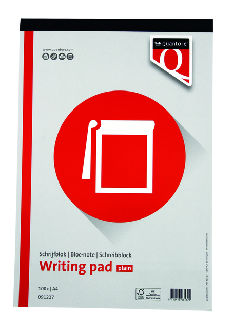 Schrijfblok Quantore A4 blanco 100vel 60gr - Afbeelding 3