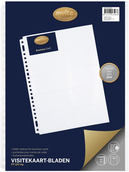 Showtas Multo 23-gaats A4 235x312mm PP voor 10 visitekaartjes 10 stuks - Afbeelding 2