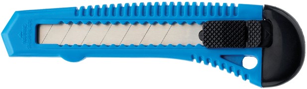 Snijmes Westcott office 18mm met schuifsluiting blauw - Afbeelding 2