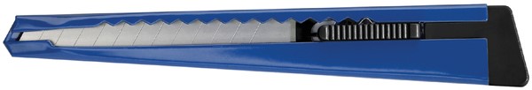 Snijmes Westcott office 9mm met schuifsluiting en metalen houder blauw - Afbeelding 2