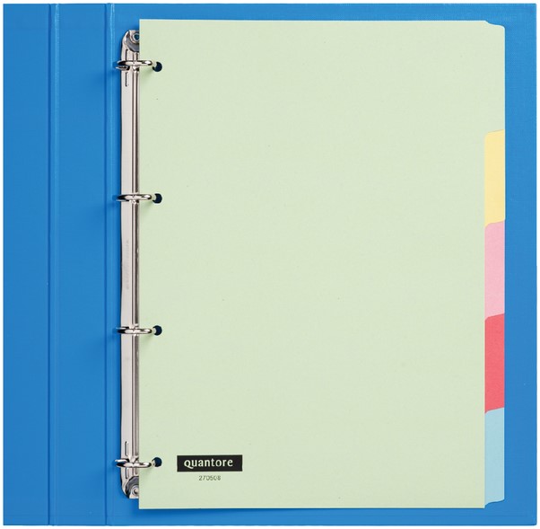 Tabbladen Quantore 4-gaats 5-delig assorti karton - Afbeelding 2