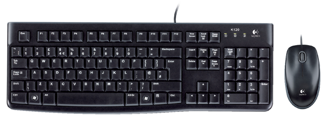 Toetsenbord Logitech MK120 Qwerty + muis USB zwart - Afbeelding 3