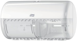 Toiletpapierdispenser Tork T4 Elevation duo wit 557000