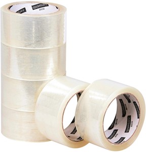 Verpakkingstape Quantore 50mmx60m PP transparant 6 rollen