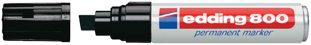 Viltstift edding 800 schuin 4-12mm zwart - Afbeelding 2