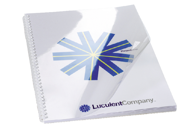 Voorblad GBC A4 PVC 200micron transparant 100 stuks - Afbeelding 3