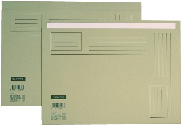 Vouwmap Quantore A4 ongelijke zijde 230gr grijs - Afbeelding 2