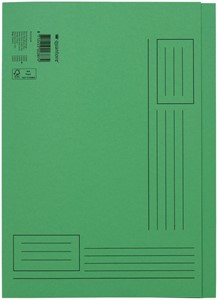Vouwmap Quantore A4 ongelijke zijde 250gr groen