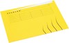 Vouwmap Secolor met tabrand A4 100% gerecycled karton 250gr Geel - Afbeelding 4