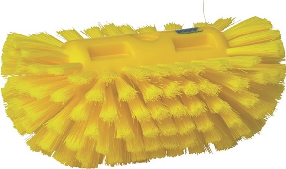 Vikan – Hygiene tankborstel – Medium vezels – 130x205mm – Geel