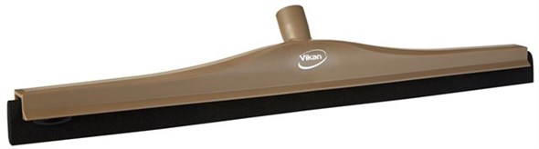 Vikan – Hygiene klassieke vloertrekker – Met vaste nek – Zwarte cassette – 600mm – Bruin