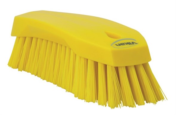 Vikan – Hygiene – Grote werkborstel – Harde vezels – Geel