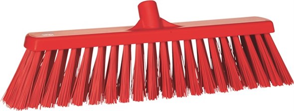 Vikan – Hygiene bezem – Extra Harde vezels – Rood – 47cm