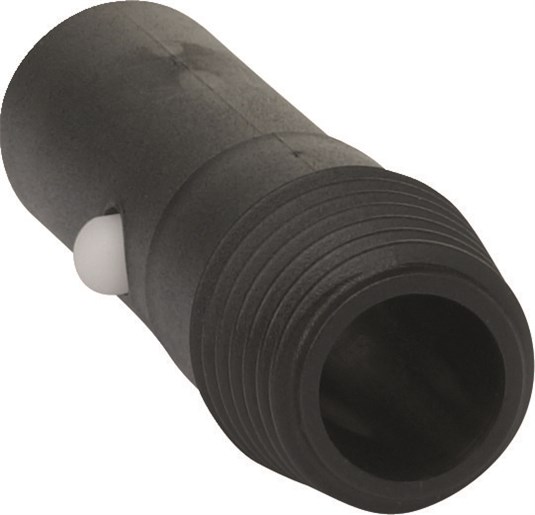 Vikan – Microfibre adapter – Met buitendraad – Voor stelen – Met clickfit – 78mm – Ø26mm – Zwart