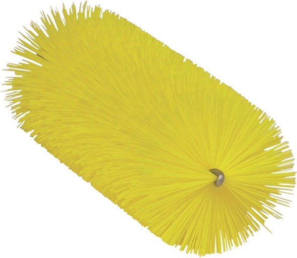 Vikan – Hygiene – Pijpenborstel – Voor flexibele kabel – Medium vezels – Geel – 60mm