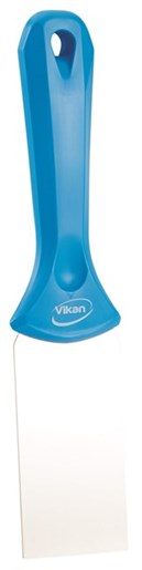 Vikan – Hygiene – Handschraper – Met RVS blad – Blauw – Smal