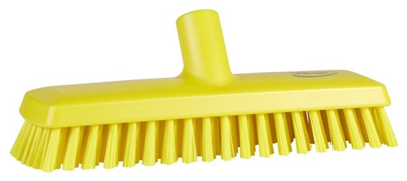 Vikan – Hygiene luiwagen Met waterdoorvoer – Medium – 270mm – Geel