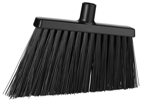 Vikan – Hygiene – Hoekbezem – Extra harde lange schuine vezels – Zwart