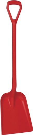 Vikan – Hygiene – Schep – Rechte steel – Standaard blad – Polypropyleen – Rood