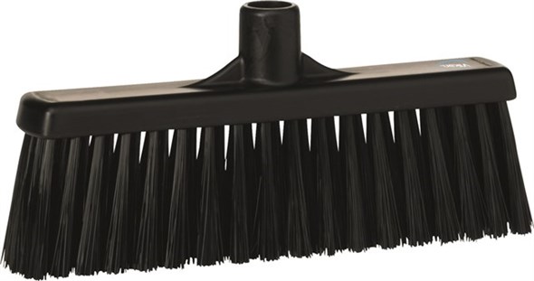 Vikan – Hygiene – Veger – Met rechte nek – Medium vezels – Zwart