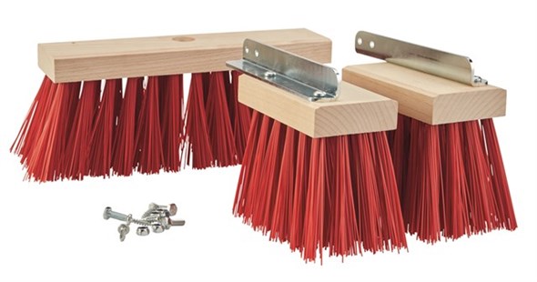 Vikan – Classic – Set vervangingsbezems – Voor Vikan zolenreiniger – Kunststof – Rood