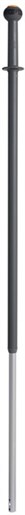 Vikan – Microfibre aluminium telescoopsteel – 1235-1770mm – Ø29mm – click-fit – Grijs