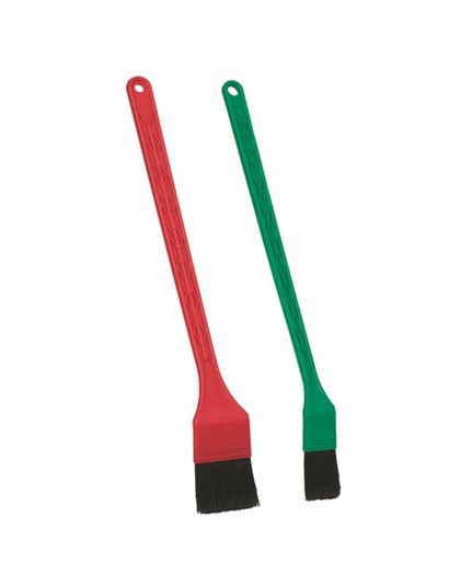 Vikan – Transport set 2 detailborstels – 30/50mm – Zachte vezels – 390mm – Rood/Groen