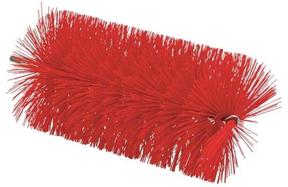 Vikan – Hygiene – Pijpenborstel – Voor flexibele kabel – Medium vezels – Rood – 90mm