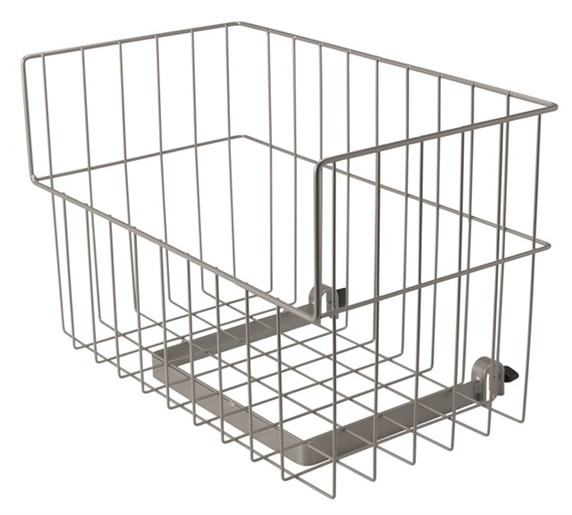 Vikan – Microfibre opbergmand Compact werkwagen – Draadstaal – Grijs
