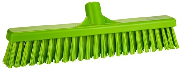 Vikan – Hygiene combiveger – Hard/Zachte vezels – 410mm – Limoen