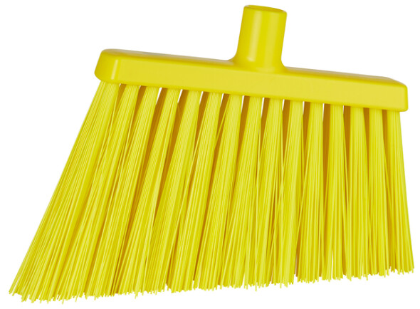 Vikan – Hygiene – Hoekbezem – Extra harde lange schuine vezels – Geel