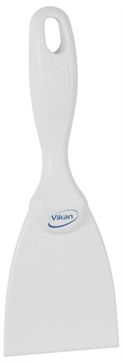 Vikan – Hygiene – Handschraper – Metal&x-ray detecteerbaar – Recht – Polypropyleen – Wit – 75mm