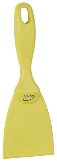 Vikan – Hygiene – Handschraper – Metal&x-ray detecteerbaar – Recht – Polypropyleen – Geel – 75mm