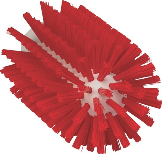 Vikan – Hygiene pijpenborstel – Medium vezels – Steelmodel – 155mm – Ø77mm – Rood