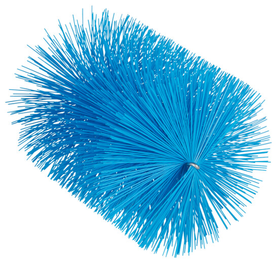 Vikan – Hygiene – Pijpenborstel – Voor flexibele kabel – Medium vezels – Blauw – 140mm