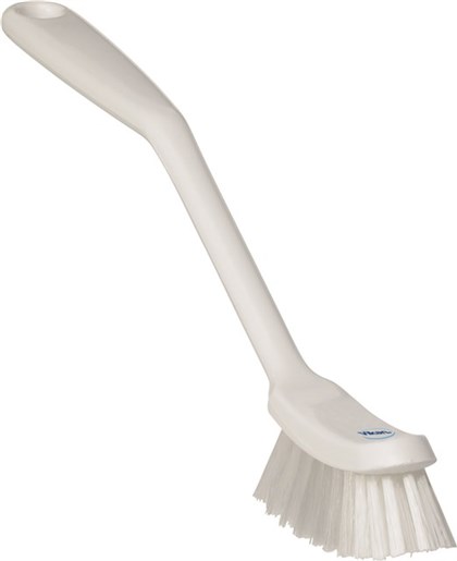 Vikan – Hygiene – Afwasborstel – Medium vezels – Wit – Smal