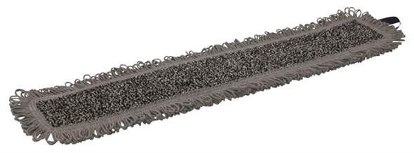 Vikan – Microfibre Wet Scrub – Microvezel vlakmop – Klittenband – 60 cm – Grijs