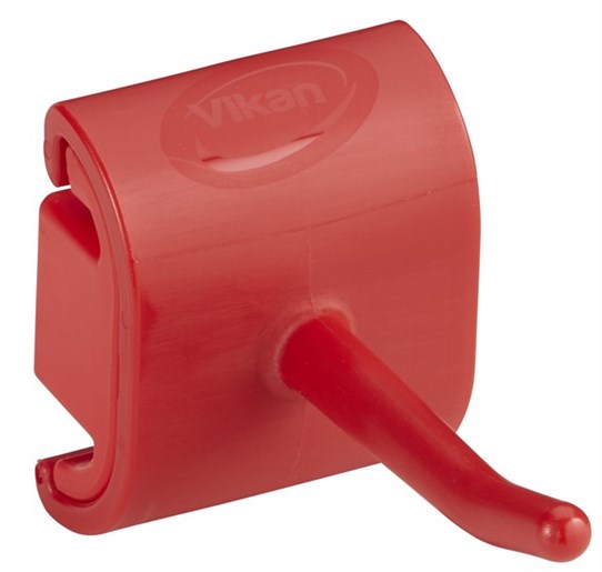 Vikan – Hygiene – Enkele Haak – Voor Hi-Flex ophangsysteem – Polypropyleen – Rood