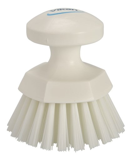 Vikan – Hygiene – Ronde werkborstel – Harde vezels – Wit