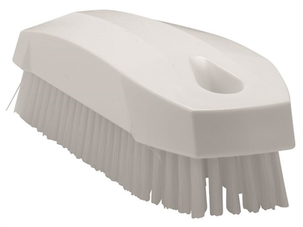 Vikan – Hygiene nagelborstel – Harde vezels – 130mm – Wit
