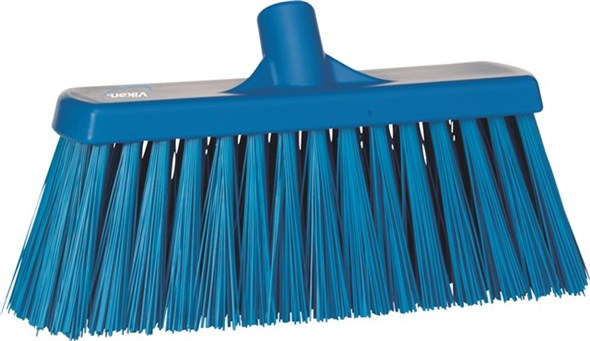 Vikan – Hygiene bezem – Extra Harde vezels – Blauw – 30cm