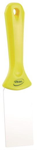 Vikan – Hygiene – Handschraper – Met RVS blad – Geel – Smal